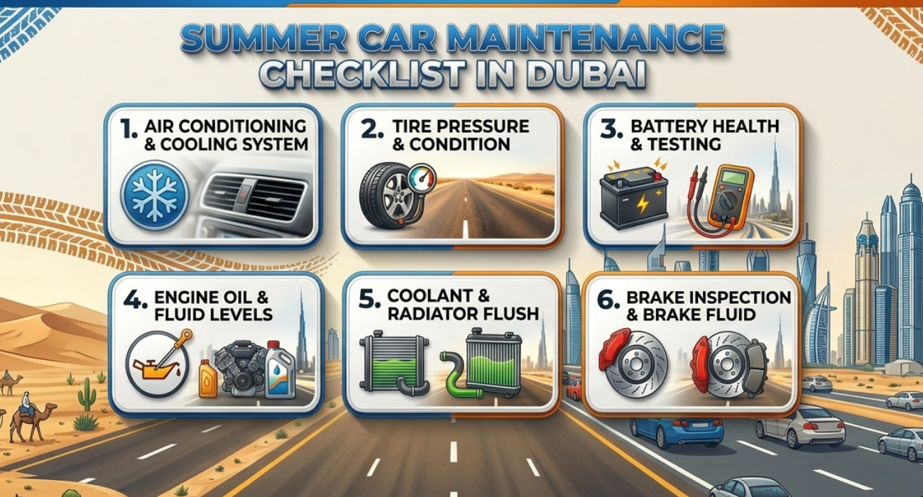 Summer Car Maintenance Checklist in Dubai